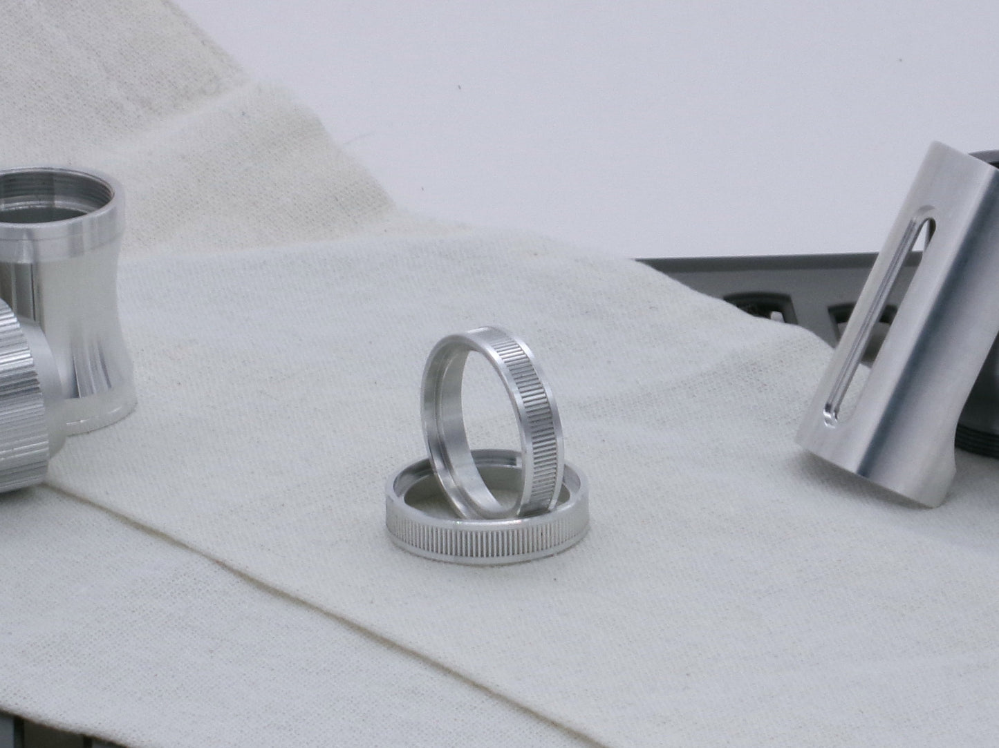 Pair of VHC compatible, aluminum lightsaber accent rings