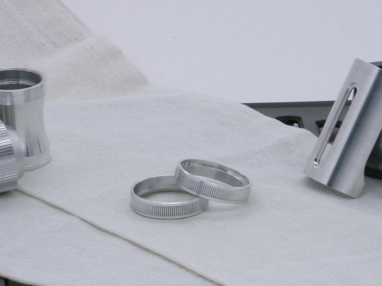 Pair of VHC compatible, aluminum lightsaber accent rings