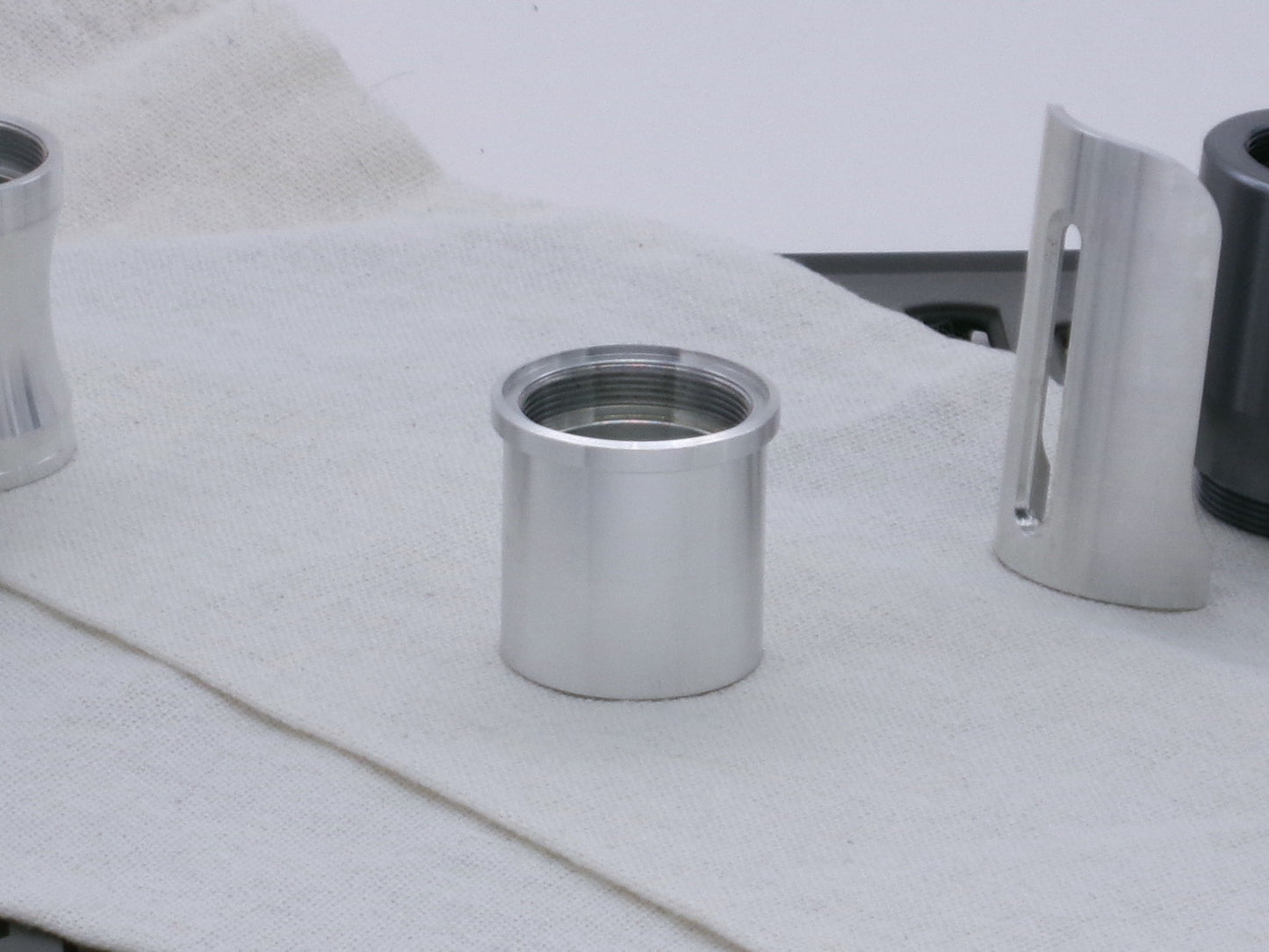 Single VHC compatible, aluminum lightsaber accent ring installed on a lightsaber body segment.
