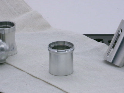 Single VHC compatible, aluminum lightsaber accent rings installed on a lightsaber body component.