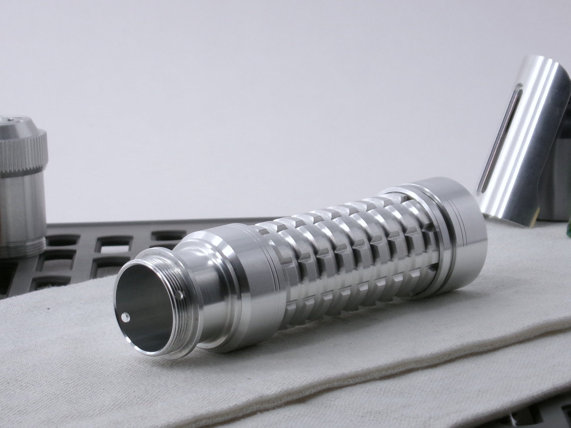 Assembled VHC-compatible, Component Schema Kit - Grip Type 1, 3/4 view facing left.