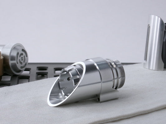 Assembled VHC-compatible, Component Schema Kit - Emitter Type 6, 3/4 view facing left.