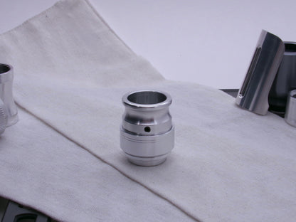 Emitter Tip installed atop three VHC compatible lightsaber components.