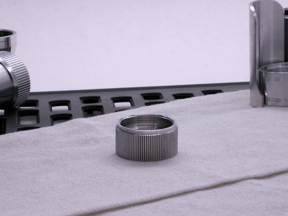 VHC compatible knurled body segment sitting flat on a cloth